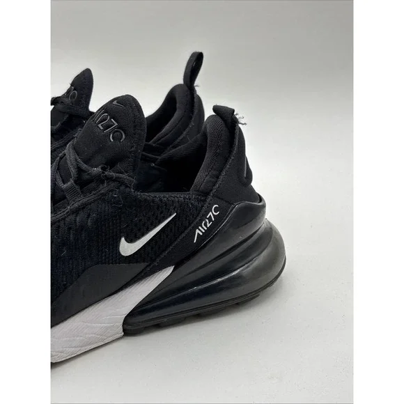 Nike Air Max 270 (GS) Black Running Shoes 943345-001 Size 7Y W 5.5 - Picture 3 of 11